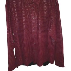Firethorn Silver SZ XL  burgundy dress shirt